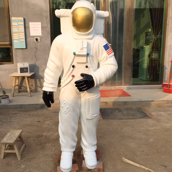 Modern Astronaut Statue Home Decor Life Size Fiberglass Astronaut Statue Resin Spaceman Statue