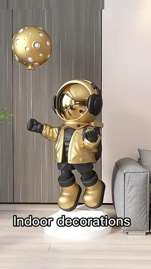 Modern Astronaut Statue Home Decor Life Size Fiberglass Astronaut Statue Resin Spaceman Statue