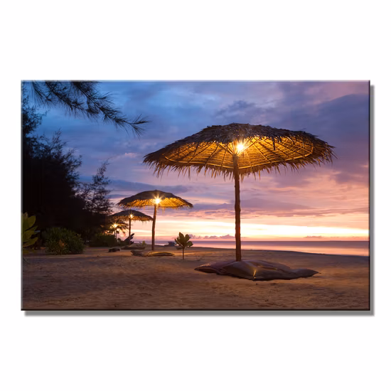 Hot Sale LED Canvas Painting Christmas Wall Art with Frame Ready to Hang Digital Print Wall Art for Home Decor