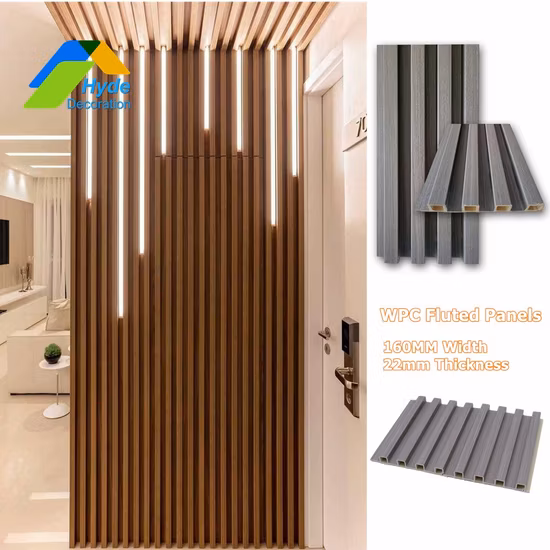 Conceptions de murs de balcon avec revêtement mural WPC