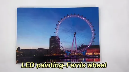 Vente en gros de Noël LED allument des impressions sur toile personnalisables Art mural