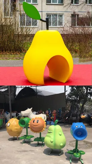 Décoration extérieure de jardin en gros résine fibre de verre Europe ailes quatre saisons dame